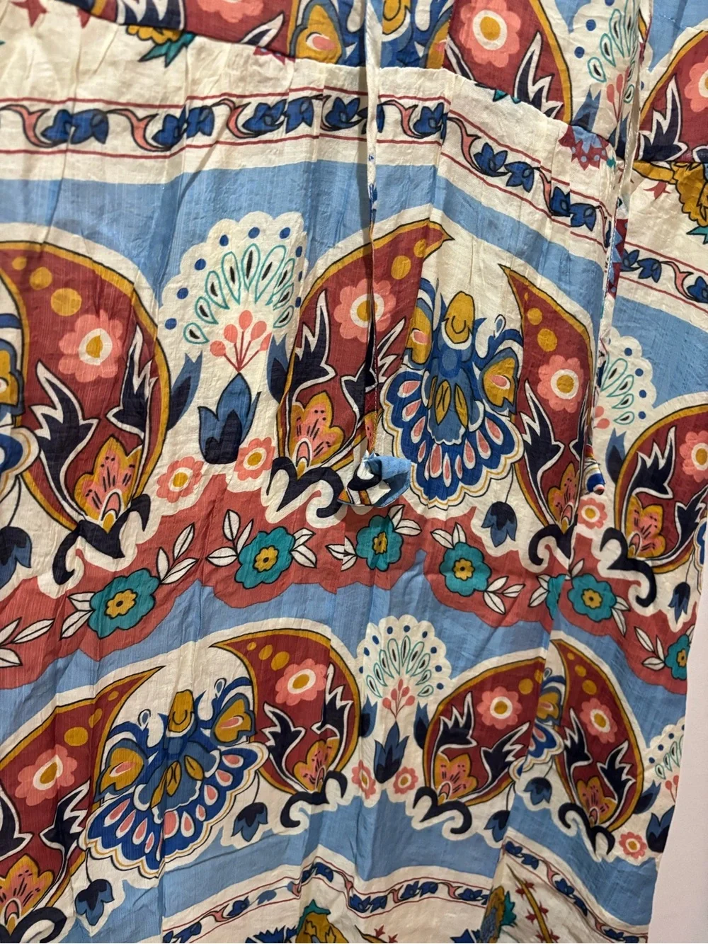 Umgee Colorful Paisley Midi Dress Boho Floral Romantic Enchanted Viscose Whimsy - Picture 7 of 14